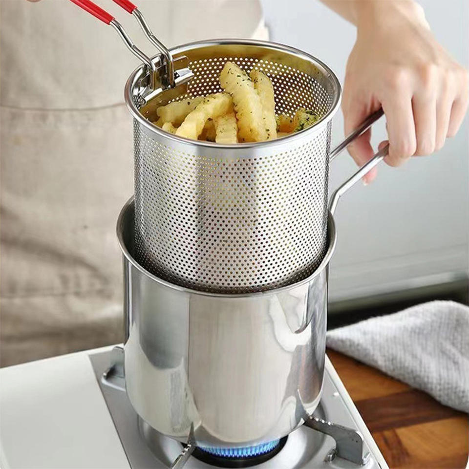 Kitchen Appliances In Japanese - Fritöz 304 Paslanmaz Çelik Fritöz Kızartma