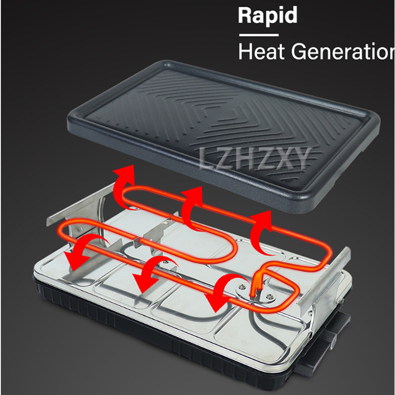 Raclette Grill Table - Masa Izgara Elektrikli Kore BARBEKÜ Izgara