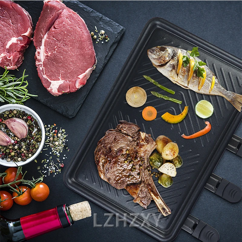 Raclette Grill Table - Masa Izgara Elektrikli Kore BARBEKÜ Izgara