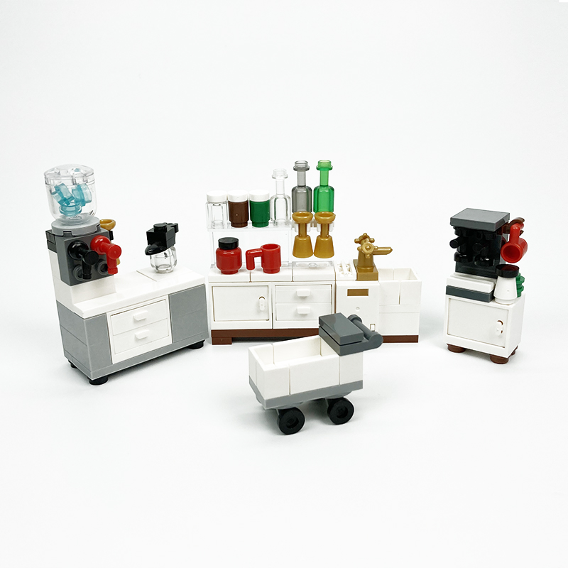 Kitchen Appliances Toys - MOC blok yaratıcı oyuncaklar mutfak aletleri