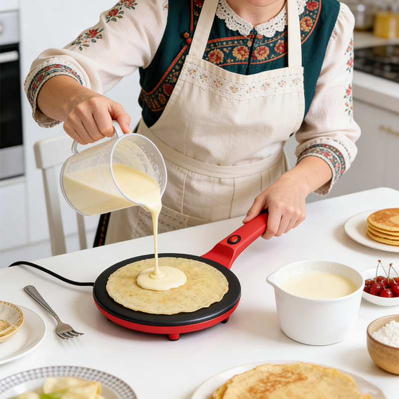 Electric Griddle Pancake - Tek Taraflı Isıtmalı Elektrikli Krep Makinesi
