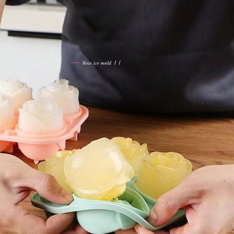 3D Gül Buz Kalıpları 4 Delik B - Kitchen Appliances Holder incelemesi ve fiyatı