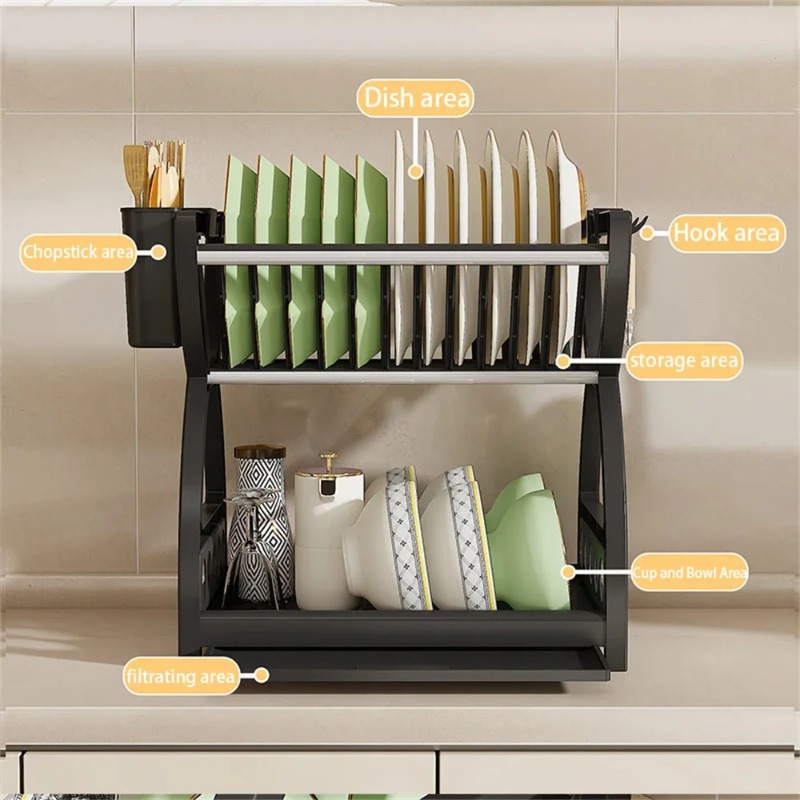 2 Katmanlı Bulaşık Kurutma Raf - Kitchen Appliances Storage incelemesi ve fiyatı